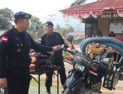 Pengecekan Almatsus dan Kendaraan Dinas Dalam Apel Kesiapsiagaan Jajaran Brimob Kalbar