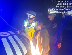 Polsek Tualang Beri Tindakan Tegas Sopir Truck Yang Nekat Melintasi Jalur Kota Perawang