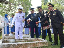 Kasdam XII/Tpr Ikuti Ziarah Nasional Peringatan HUT ke-78 TNI