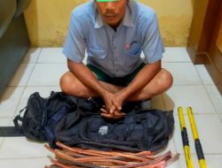 Bersama Security PT IKPP, Polsek Tualang Tangkap Pencuri Cable Grounding