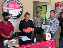 Satuan Narkoba Polresta Pontianak Musnahkan Barang Bukti Ekstasi