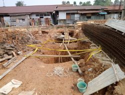 Terjadi Laka Kerja di Proyek Pembangunan Gedung Kantor Satpol PP Kabupaten Sanggau