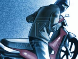 Maling Motor Beraksi di Ciledug, Dikejar Pemilik Ditangkap dan Diamankan Polisi