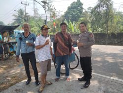 Bhabinkamtibmas Wilayah Hukum Polsek leuwiliang Sambangi Warga Sampaikan Pesan Kamtibmas dan Ajak Cegah TPPO