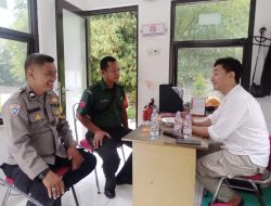 Sinergitas TNI – Polri Wilayah Hukum Polsek Caringin Polres Bogor Beri Himbauan Kamtibmas dan Mensosialisasikan Terkait Pencegahan TPPO