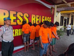 9 Pelaku Begal di Kota Pekanbaru Ditangkap Polsek Tampan 