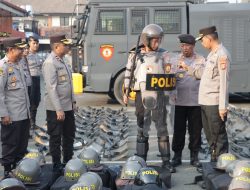 Menghadapi Pengamanan Pemilu 2024, Polres Metro Tangerang Kota Gelar Apel Kesiapan Sarpras Pendukung Operasi Mantap Brata