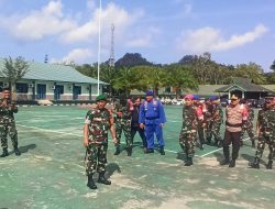 Jelang Kedatangan Ibu Wapres di Kota Sorong, Danrem 181/PVT Pimpin Apel Gelar Pasukan