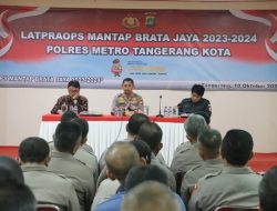 Kapolres Metro Tangerang Kota Buka Latihan Pra Operasi Mantap Brata Jaya 2023-2024