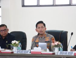 Amankan Jalannya Pemilu 2024 Damai Polres Bogor Gelar Rakor Lintas Sektoral