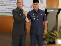 Pisah Sambut Camat Cileunyi dari Camat lama Drs.Agus Rizal M.Si ,kepada Camat Baru Cucu Endang S.SnM.Ak