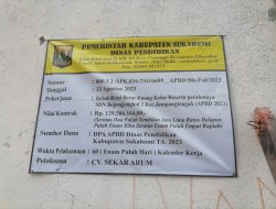 Pembangunan Rehabilitasi SDN Bojong Jengkol 2, Desa Bojong Jengkol Kecamatan Jampang Tengah Pengerjaannya Tidak Sesuai RAB