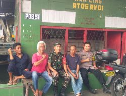 Sinergitas TNI – Polri Wilayah Hukum Polsek Megamendung Sambang Ketua RT dan Warga Cipayung Ajak Jaga Kamtibmas dan Cegah TPPO
