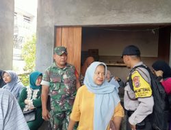 Sinergitas TNI – POLRI Monitoring Giat Masyarakat Menjaga Kondusifitas Wilayah Hukum Polsek Dramaga