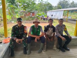 Sinergitas TNI – Polri Wilayah Hukum Polsek Ciomas Ajak Para Pemuda Desa Binaan Jaga Kamtibmas dan Cegah TPPO