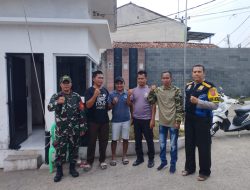Sinergitas TNI – POLRI Wilayah Hukum Polsek Ciomas Polres Bogor Monitoring Wilayah Ajak Warga Binaan Dalam Menjaga Harkamtibmas