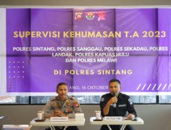 Kunjungan Tim Supervisi Bid Humas Polda Kalbar ke Polres Sintang