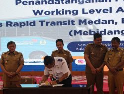 Ditjen Hubdat, Pemda Tandatangani Pembaharuan Rencana Kerja Pembangunan BRT Metropolitan Medan