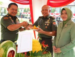 Syukuran HUT Ke- 78 Zeni Angkatan Darat, Kasad Potong Tumpeng