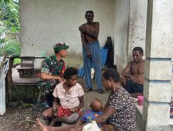 Sembari Komsos, Babinsa Koramil 1710-07/Mapurujaya Himbau Warganya Untuk Terapkan Pola Hidup Sehat