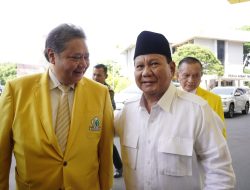 Prabowo di Tasyakuran HUT ke-59 Golkar: Nyaman at Home, Banyak Kawan Lama Seperjuangan