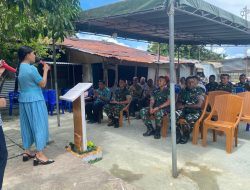 Peduli Terhadap Sarana Ibadah, Danyonif 751/VJS Hadiri Peletakan Batu Pertama Pembangunan Gereja Rumah Do’a Gesindo Sentani