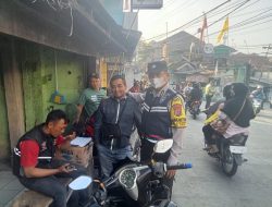 Bhabinkamtibmas Wilayah Polsek CWI (Ciawi) Polres Bogor Sambang Warga Pengemudi Ojek