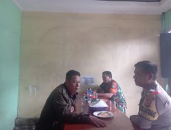 Sinergitas TNI – POLRI Wilayah Hukum Polsek Megamendung Melaksanakan Giat Sambang Beri Pesan Kamtibmas Dan Ajak Bersinergi Jaga Kamtibmas