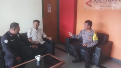 Satukan Visi Misi, Team OMB Humas Polda Riau Sambangi Kantor Berita Antara Biro Riau