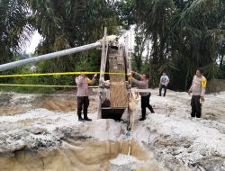Polsek Tambang Pasang Police Line di 3 Lokasi Kuari Diduga Ilegal