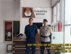 Patroli Sat Samapta Polres Bogor Ke Kantor KPU dan Bawaslu Kabupaten Bogor DALKA Pengecekan situasi Keamanan Menjelang Pemilu Tahun 2024