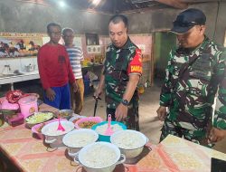 Kunjungi Lokasi TMMD, Dansatgas Sempatkan Cek Menu Makanan Anggota