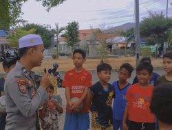 Potret Polisi Peduli, Bripda Rodho Ramadani Ajarkan Hafalan AL-Quran Kepada Anak-anak
