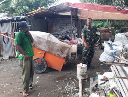 Cara Jitu Babinsa Kelurahan Banyuanyar Dalam Mengantisipasi Bahaya Kebakaran di Wilayah Binaannya