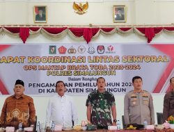 Rapat Koordinasi Lintas Sektoral Polres Simalungun Persiapkan Operasi Mantap Brata Toba dan Pemilu 2024