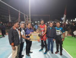 Anggota Polres Sumbawa Barat Hadiri Penutupan Final Volly AMMAN CUP