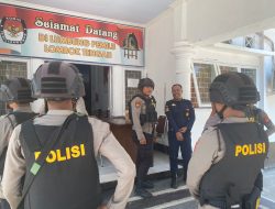 Jelang Pemilu 2024 Polres Loteng Laksanakan Patroli Ke Kantor KPU Kabupaten Lombok Tengah