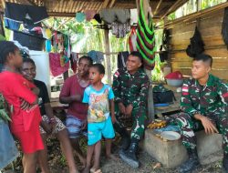 Kitorang Bersaudara Moto Program Keluarga Asuh Satgas Yonif 122/TS Di Tanah Papua