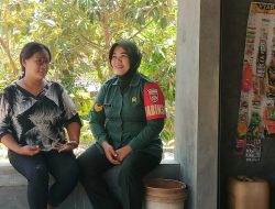 Babinsa Wanita Pertama Di Kodim 0728/Wonogiri, Dekatkan Diri Dengan Warga