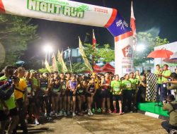 Pangdam XII/Tpr Lepas Ribuan Peserta Tanjungpura Night Run 7,8 Kilometer