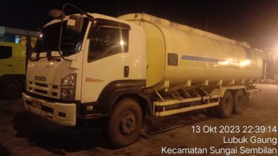 Tidak Lulus Analisa Laboratorium, Supir Truk Tangki CPO Diamankan Polsek Sungai Sembilan