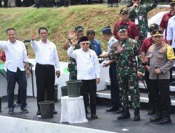Sambut Ketahanan Pangan Nasional Tahun 2023 Dandim 0509 Bersama Danrem 051/Wkt Sambut Kunjungan Wakil Presiden RI