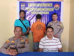 Polsek Singingi Hilir Gerebek Judi Dadu di Desa Sungai Buluh, Satu Pelaku Diamankan