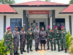 Kapal Markas Guspurla Koarmada III, KRI Posepa-870 Kunjungi Pulau Terluar di Utara Papua
