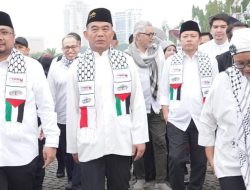 Ikut Aksi di Monas, Menag: Posisi Indonesia Jelas, Bersama Palestina