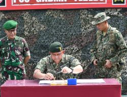 Satgas Pamtas RI-Mly Yon Armed 16 TK Melaksanakan Pembukaan Patkor SERI 2 Bersama TDM di Tebedu Malaysia