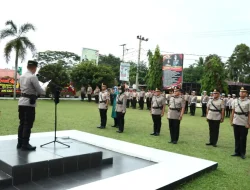 Kapolres Kampar Pimpin Sertijab Kasat Reskrim, Kasat Lantas, Kapolsek Siak Hulu dan Kapolsek Tapung Hulu 