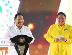 Hadiri HUT Partai Golkar ke-59, Prabowo: Kami Siap Berikan Segalanya Untuk Bangsa dan Negara
