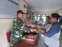 Dukung Pengembangan Pertanian Di Wilayah Binaan, Babinsa Koramil 1710-01/Kokonao Turut Hadiri Acara Penyerahan Bantuan Pertanian