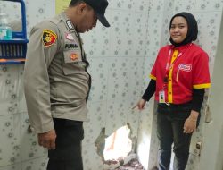 Polres Sukabumi Lakukan Olah TKP di Minimarket Yang Dibobol Maling